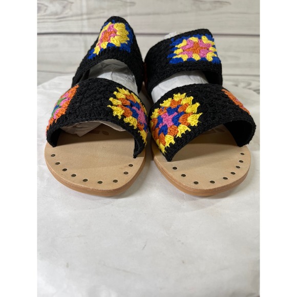 Manebi Crochet Double Strap Sandal Womens Multicolor Size EU 40 US 10 - Picture 8 of 12